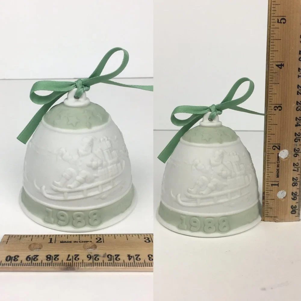 Vtg‎ 1988 Lladro Christmas Holiday Porcelain Bell